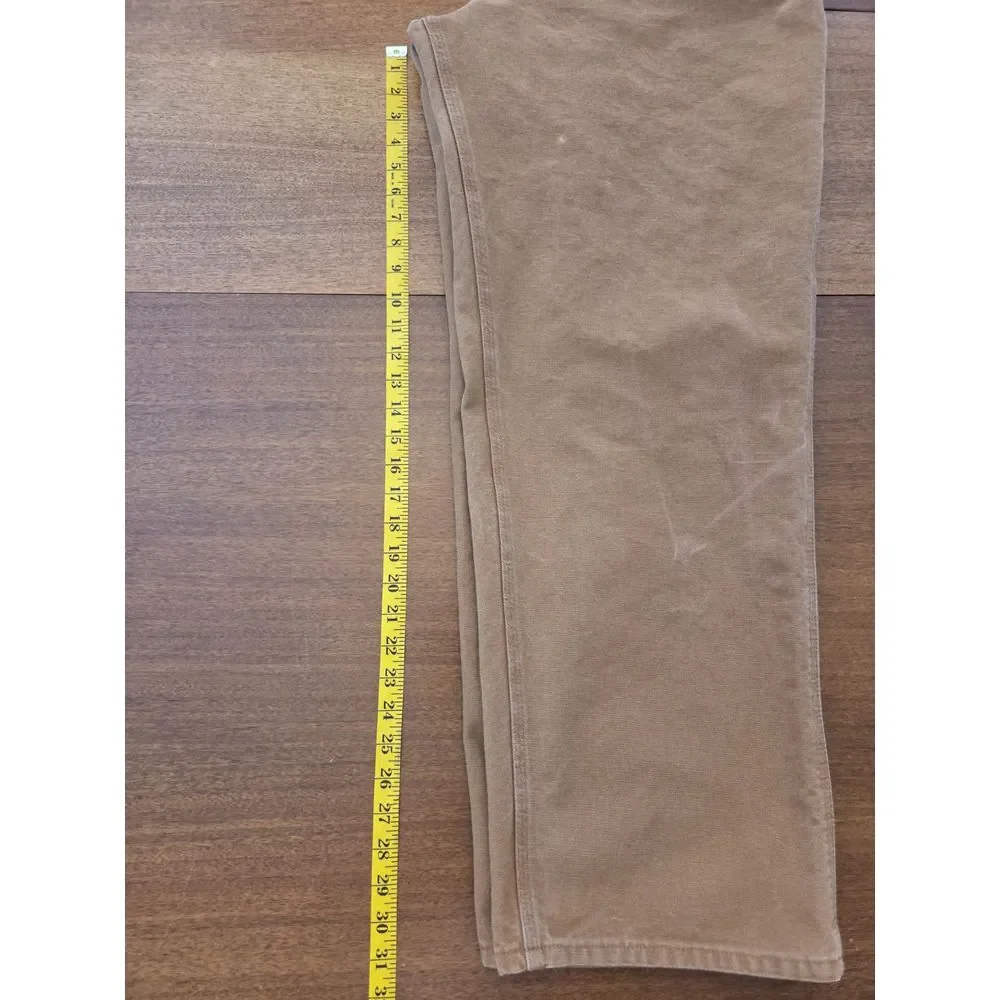 mens carhartt Utility pants Loose Original Fit 40x31 Brown 42x33 Canvas‎